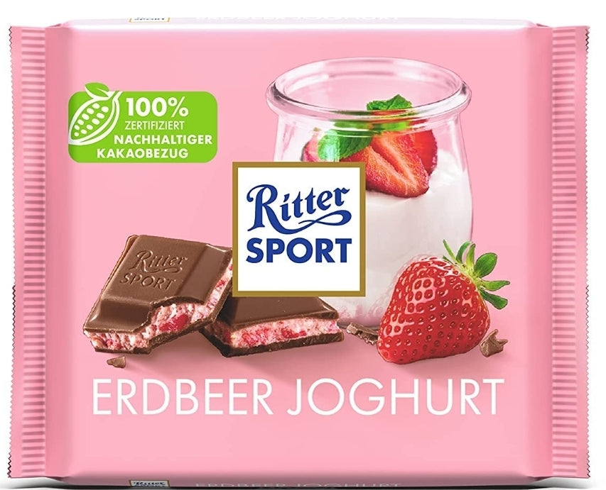 Aardbei chocolade yoghurt
