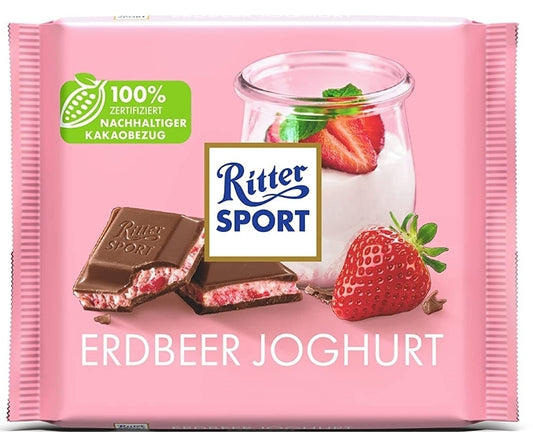 Aardbei chocolade yoghurt